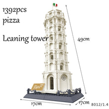 Laden Sie das Bild in den Galerie-Viewer, 1307pcs Balody Welt Berühmte Architektur Diamant Gebäude Nano Blöcke Spielzeug Micky Schloss Taj Mahal Turm Triumphbogen Tempel