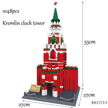 Laden Sie das Bild in den Galerie-Viewer, 1307pcs Balody Welt Berühmte Architektur Diamant Gebäude Nano Blöcke Spielzeug Micky Schloss Taj Mahal Turm Triumphbogen Tempel