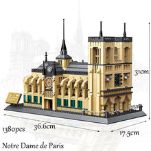 Laden Sie das Bild in den Galerie-Viewer, 1307pcs Balody Welt Berühmte Architektur Diamant Gebäude Nano Blöcke Spielzeug Micky Schloss Taj Mahal Turm Triumphbogen Tempel