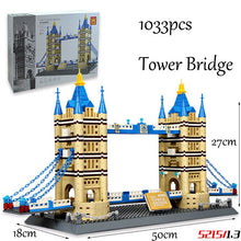 Laden Sie das Bild in den Galerie-Viewer, 1307pcs Balody Welt Berühmte Architektur Diamant Gebäude Nano Blöcke Spielzeug Micky Schloss Taj Mahal Turm Triumphbogen Tempel
