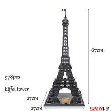 Laden Sie das Bild in den Galerie-Viewer, 1307pcs Balody Welt Berühmte Architektur Diamant Gebäude Nano Blöcke Spielzeug Micky Schloss Taj Mahal Turm Triumphbogen Tempel
