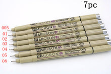 Laden Sie das Bild in den Galerie-Viewer, 12pc pigment Micron Sakura Neelde Soft Brush Drawing Pen 005 01 02 03 04 05 08 fine point copic Markers highlighters stabilo

