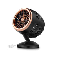 Laden Sie das Bild in den Galerie-Viewer, 1Pc USB Turbo Ventilator Tischventilator Geräuscharmer Desk Fan Büro Desktop DE Fan
