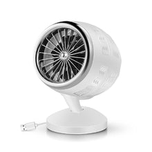 Laden Sie das Bild in den Galerie-Viewer, 1Pc USB Turbo Ventilator Tischventilator Geräuscharmer Desk Fan Büro Desktop DE Fan
